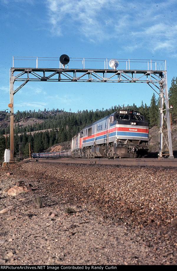 AMTK 704 on Amtrak #6 San Francisco Zephyr